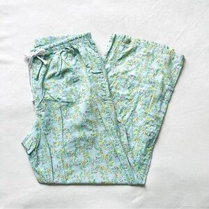 Sleepyheads Floral Bird Print Pajama Pants - Medium